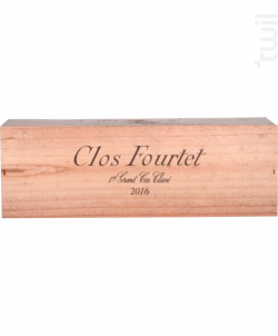 Château Clos Fourtet - Caisse Bois 1 Bouteille - Clos Fourtet - 2016 - Rouge