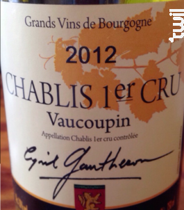 Chablis 1er Cru Vaucoupin - Domaine Gautheron Alain et Cyril - 2021 - Blanc