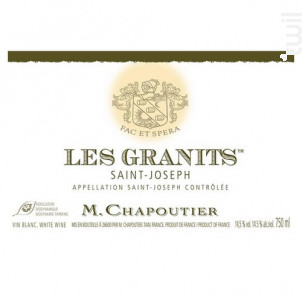 Les Granits - Maison M. Chapoutier - 2021 - Blanc