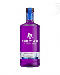 Whitley Neill Rhubarb & Ginger 0,0% Gin - Whitley Neill - Non millésimé - 