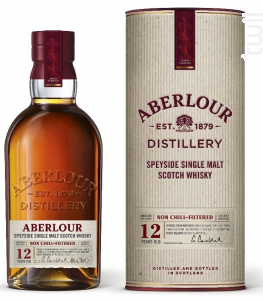 Whisky Aberlour 12 Ans Non Chill Filtered - Canister - Aberlour Distillery - Non millésimé - 