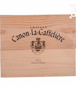 Château Canon La Gaffelière - Caisse Bois 3 Bouteilles - Château Canon la Gaffelière - 2015 - Rouge